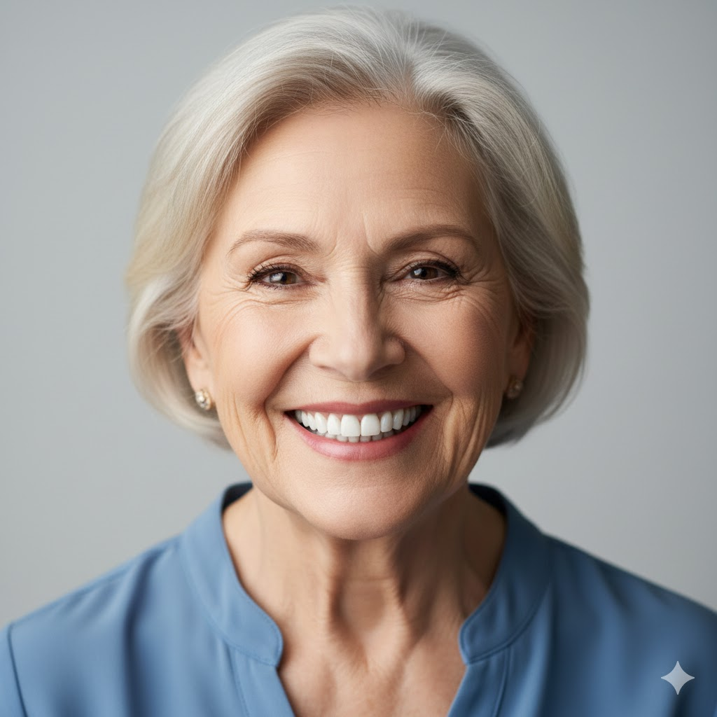 Person with a perfect, natural smile